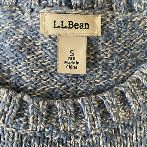L.L. Bean Cotton Ragg Marled Sweater - Picture 7 of 9
